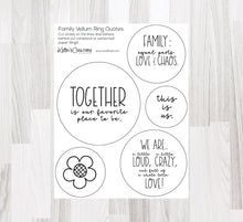 Load image into Gallery viewer, Embellishments: Keller’s Creations-Vellum Ring Quotes