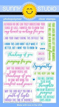 Load image into Gallery viewer, Stamps: Sunny Studio Stamps-Inside Greetings-Sympathy