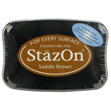 Load image into Gallery viewer, Ink: StazOn Solvent Ink Pad by Imagine-Saddle Brown