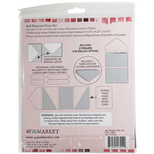 Load image into Gallery viewer, Scrapbooking: 49 And Market Foundations 4"X6" Envelope Folio Set-Black