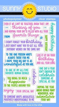 Load image into Gallery viewer, Stamps: Sunny Studio Stamps-Inside Greetings-Birthday