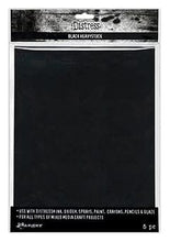 Load image into Gallery viewer, Tim Holtz Distress® Black Heavystock 8.5 x 11, 5pk