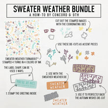 Load image into Gallery viewer, Turnabout™ Products: Concord & 9th-Sweater Weather Turnabout™ Stamp Set