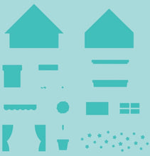 Load image into Gallery viewer, Stencils: Honey Bee Stamps-House Builder-House and Roof