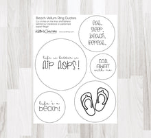 Load image into Gallery viewer, Embellishments: Keller’s Creations-Vellum Ring Quotes