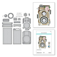 Load image into Gallery viewer, Dies: Spellbinders 3D VIGNETTE TWIN LENS CAMERA ETCHED DIES FROM 3D VIGNETTE COLLECTION BY BECCA FEEKEN