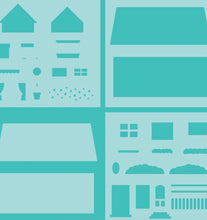 Load image into Gallery viewer, Stencils: Honey Bee Stamps-House Builder-House and Roof