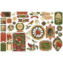 Load image into Gallery viewer, Embellishments: Graphic 45-Warm Wishes Cardstock Die-Cut Assortment