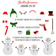Load image into Gallery viewer, Dies: Honey Bee Stamps-Build A Snowman Honey Cuts