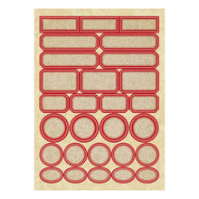 Load image into Gallery viewer, Embellishments: LOVING CHRISTMAS WISHES STICKER PAD FROM THE CHRISTMAS FLEA MARKET FINDS COLLECTION BY CATHE HOLDEN