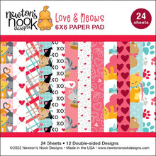 Load image into Gallery viewer, 6x6 Paper: Newton’s Nook Designs-Love & Meows