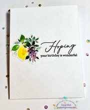 Load image into Gallery viewer, Embellishments: Lemons and Blueberries washi tape