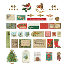 Load image into Gallery viewer, Embellishments: Spellbinders-JINGLE BELLS MISCELLANY PRINTED DIE CUTS FROM THE CHRISTMAS FLEA MARKET FINDS COLLECTION BY CATHE HOLDEN