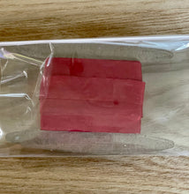 Load image into Gallery viewer, Ribbon: Purple Pinky Promises-1/2 Inch Wrinkled Faux Silk Ribbon with Cut Edge-Red