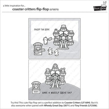 Load image into Gallery viewer, Stamps: Lawn Fawn-Coaster Critters Flip-Flop Stamp Set
