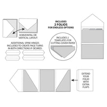 Load image into Gallery viewer, Scrapbooking: 49 And Market Foundations 4"X6" Envelope Folio Set-Black