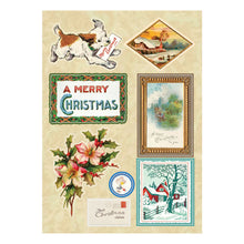 Load image into Gallery viewer, Embellishments: LOVING CHRISTMAS WISHES STICKER PAD FROM THE CHRISTMAS FLEA MARKET FINDS COLLECTION BY CATHE HOLDEN