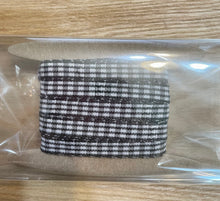 Load image into Gallery viewer, Ribbon: Purple Pinky Promises-3/8 Inch Checkered Ribbon with Woven Edge-Black