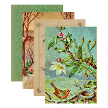 Load image into Gallery viewer, Specialty Paper: Spellbinders-HOME FOR THE HOLIDAYS 6 X 9-INCH PAPER PAD FROM THE CHRISTMAS FLEA MARKET FINDS COLLECTION BY CATHE HOLDEN
