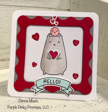 Load image into Gallery viewer, Stamp and Die Combo: Waffle Flower-Bear & Bird