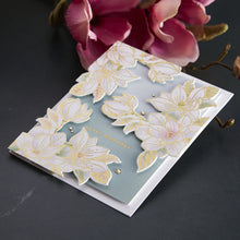 Load image into Gallery viewer, Hot Foil: Spellbinders-Magnolia Glimmer Blooms Glimmer Hot Foil Plate & Die Set from the Yana’s Blooms Collection by Yana Smakula