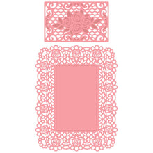 Load image into Gallery viewer, Dies: Honey Bee Stamps-Lace A2 Cover Plate | Honey Cuts