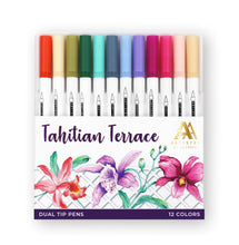 Load image into Gallery viewer, Coloring Tools: Altenew-Tahitian Terrace Dual Tip Pens (Water-based)