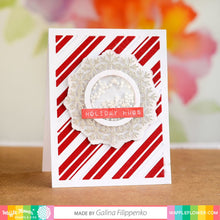 Load image into Gallery viewer, Dies: Waffle Flower-Holiday Stripes Die