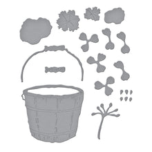 Load image into Gallery viewer, Dies: Spellbinders-Geranium and Antique Wooden Bucket