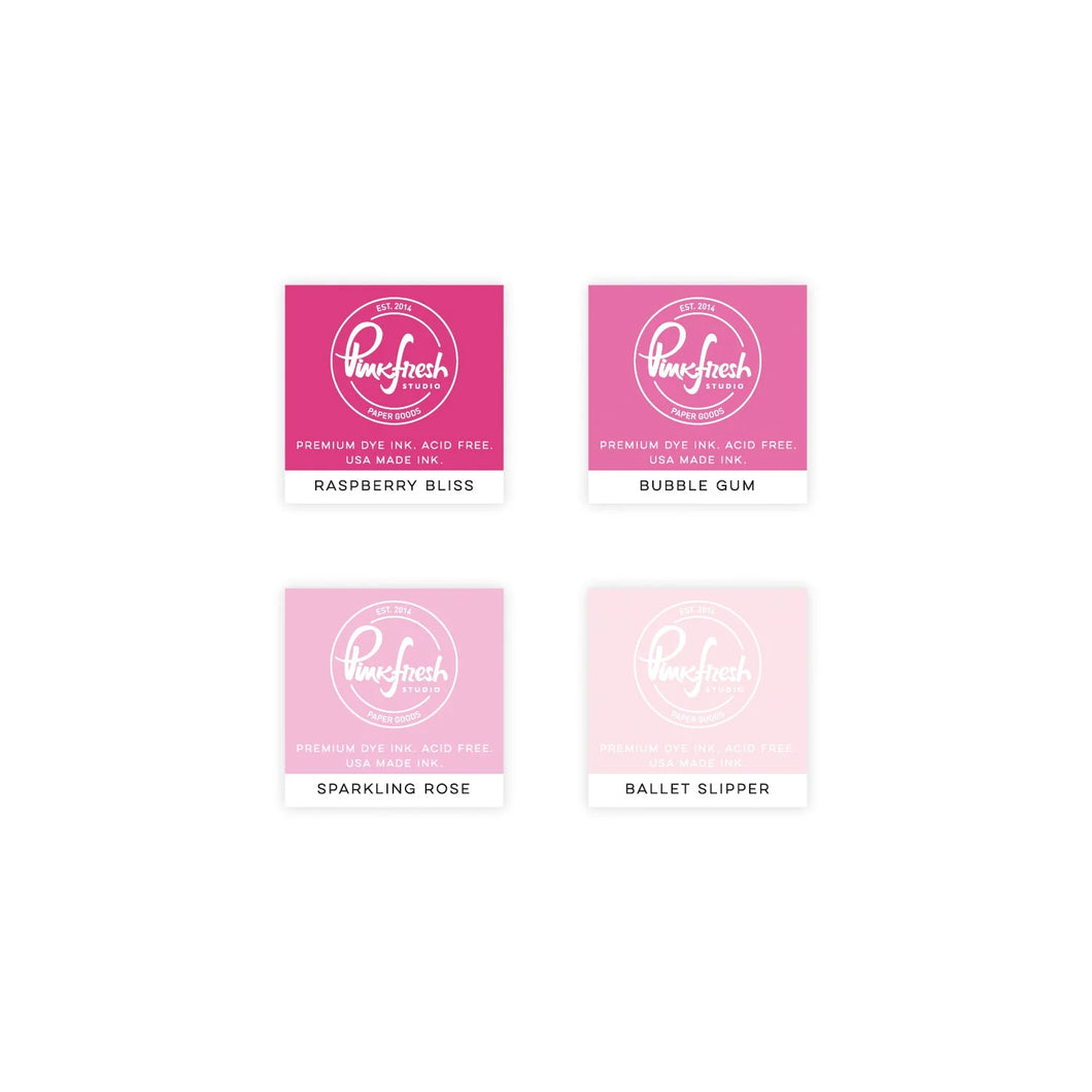 Ink: Pinkfresh Studio Premium Dye Cube Ink Pads 4 Colors-Fairy Dust