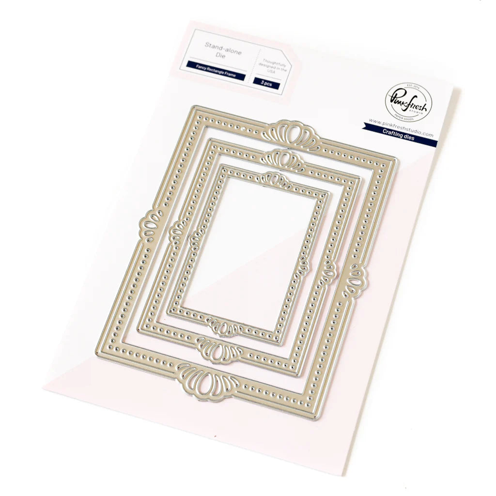 Dies: Pinkfresh Studio-Fancy Rectangle Frame Die