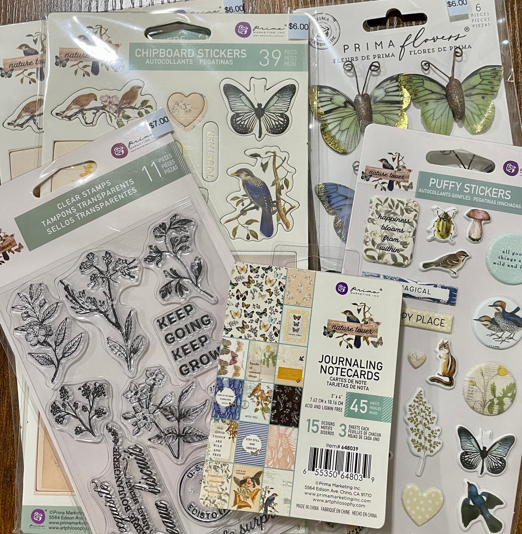 Prima Marketing: Nature Lover Embellishment Clearance Pack