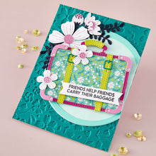 Load image into Gallery viewer, Stamp and Die Combo: Spellbinders-Retro Suitcase and Sentiments
