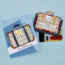 Load image into Gallery viewer, Stamp and Die Combo: Spellbinders-Retro Suitcase and Sentiments
