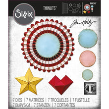 Load image into Gallery viewer, Dies: Sizzix-Thinlits Dies By Tim Holtz 6/Pkg-Vault Rosettes
