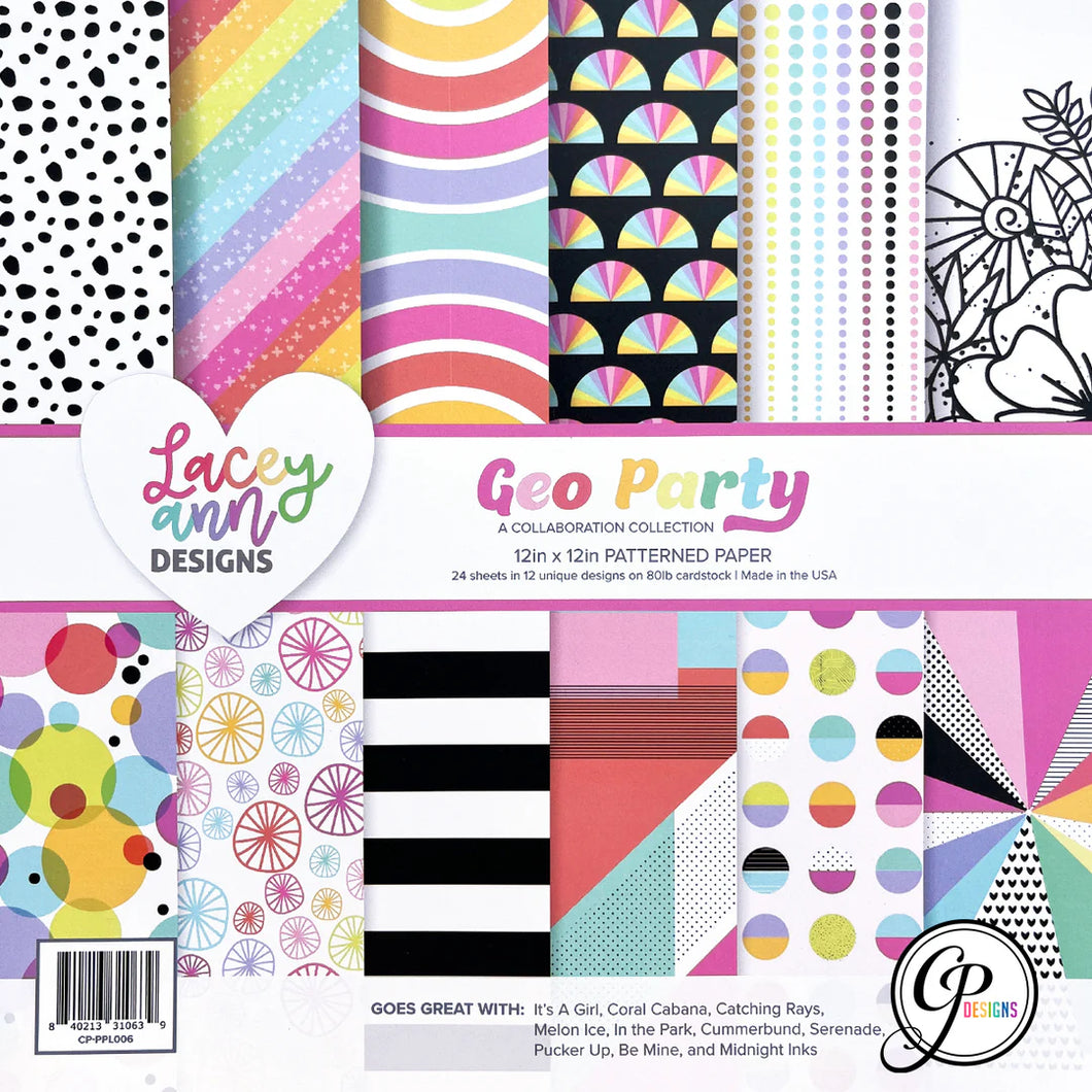 12x12 Patterned Paper: Catherine Pooler Designs-Geo Party