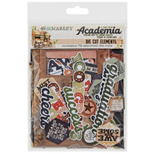 Load image into Gallery viewer, Embellishments: 49 and Market-Academia Die-Cut Elements
