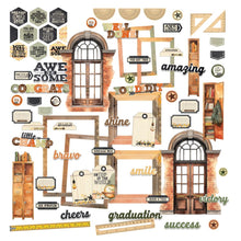 Load image into Gallery viewer, Embellishments: 49 and Market-Academia Die-Cut Elements
