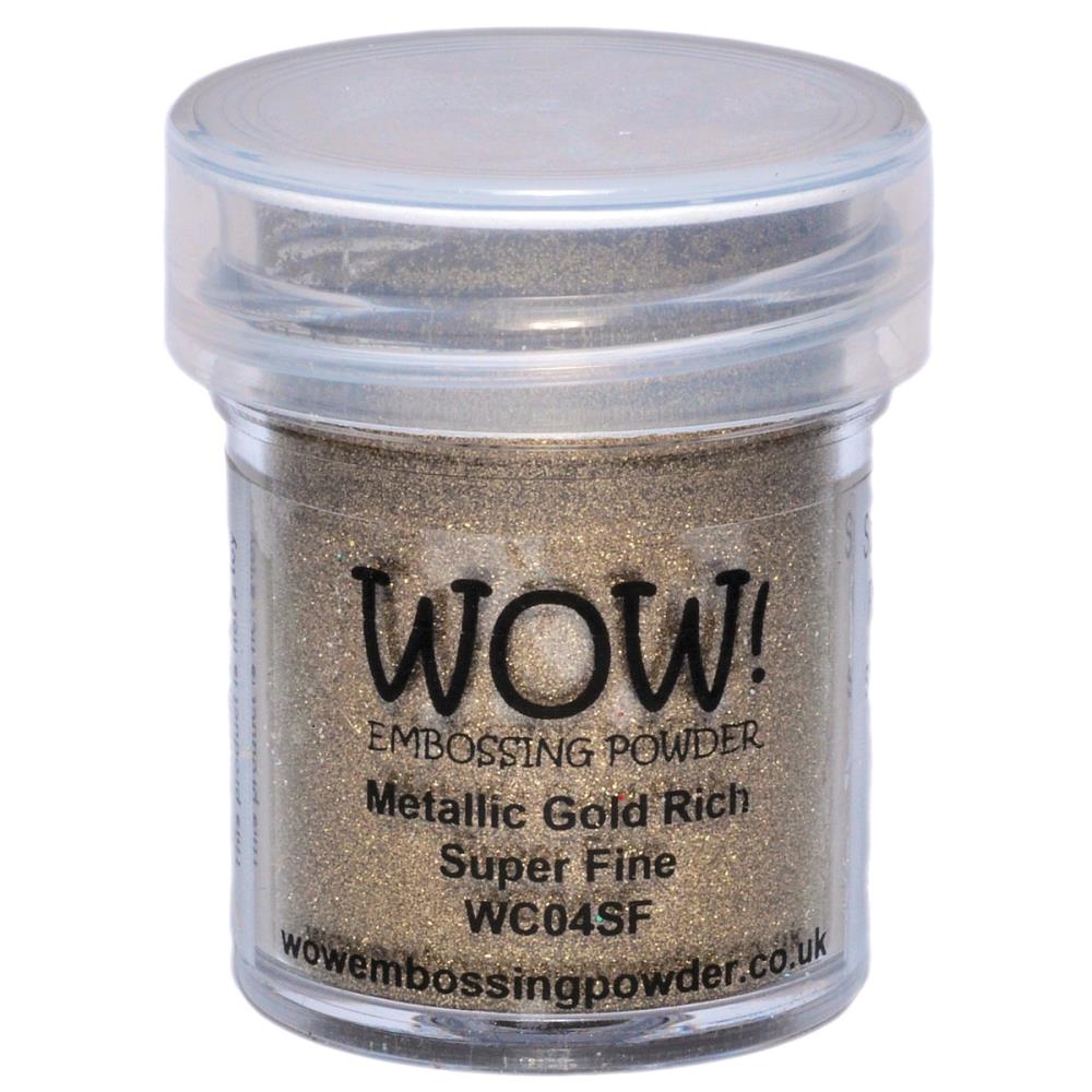 WOW! Embossing Powder Super Fine 15ml-Metallic Gold Rich