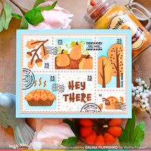 Load image into Gallery viewer, Stencils: Waffle Flower-Postage Collage Fall Stencil
