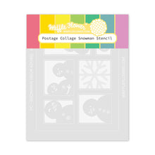 Load image into Gallery viewer, Stencils: Waffle Flower-Postage Collage Snowman Stencil
