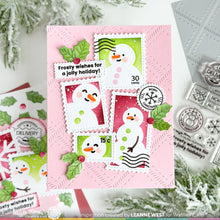 Load image into Gallery viewer, Stencils: Waffle Flower-Postage Collage Snowman Stencil
