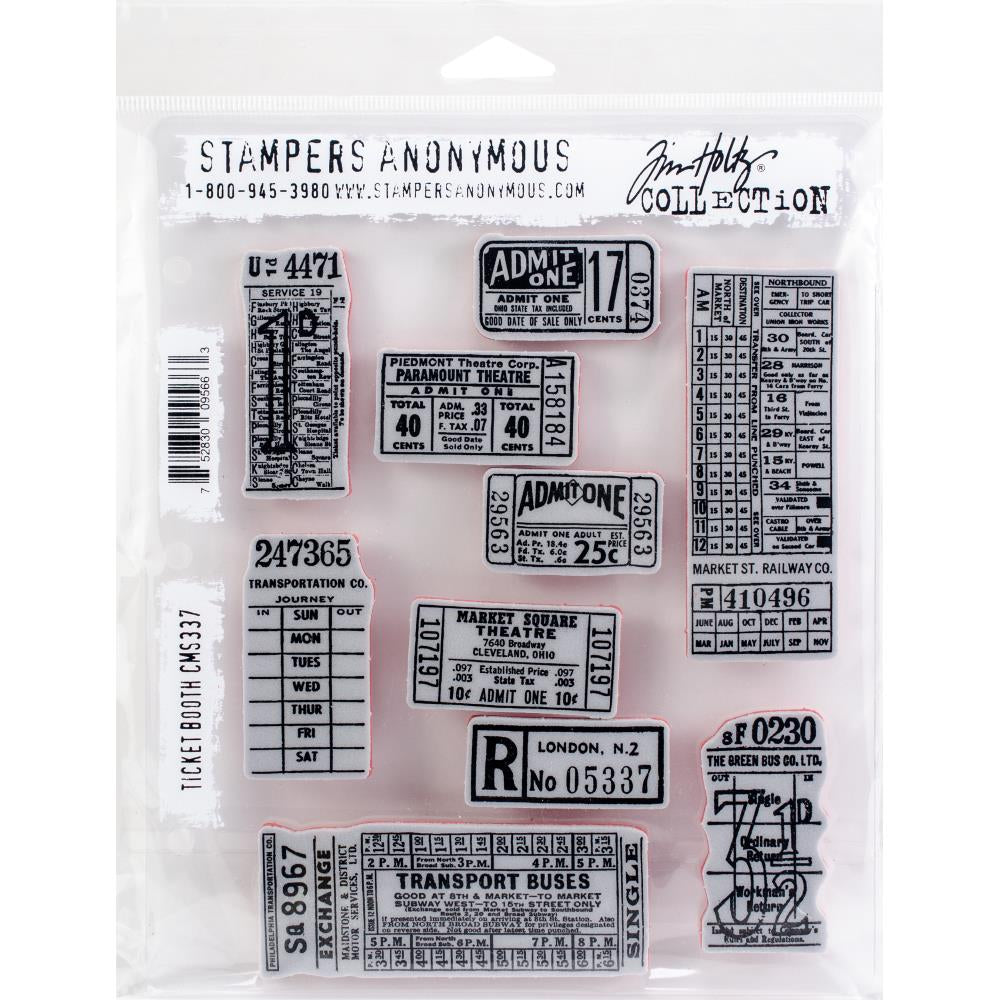 Tim Holtz Visual Artistry Clear Stamps - The Journey Collection 10 Stamp Set For Card Making & Scrapbooking