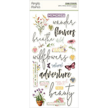 Load image into Gallery viewer, Embellishments: Simple Vintage Meadow Flowers Foam Stickers 51/Pkg
