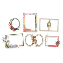 Load image into Gallery viewer, Embellishments: Simple Vintage Meadow Flowers Chipboard Frames
