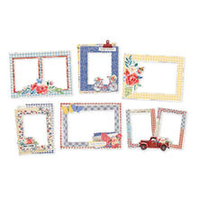 Load image into Gallery viewer, Embellishments: Simple Vintage Linen Market Chipboard Frames
