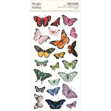 Load image into Gallery viewer, Simple Vintage Essentials Color Palette Foam Stickers-Butterfly &amp; Floral
