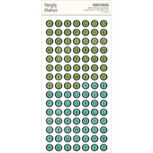 Load image into Gallery viewer, Embellishments: Simple Vintage Essentials Color Palette Foam Stickers-Type Keys Cool

