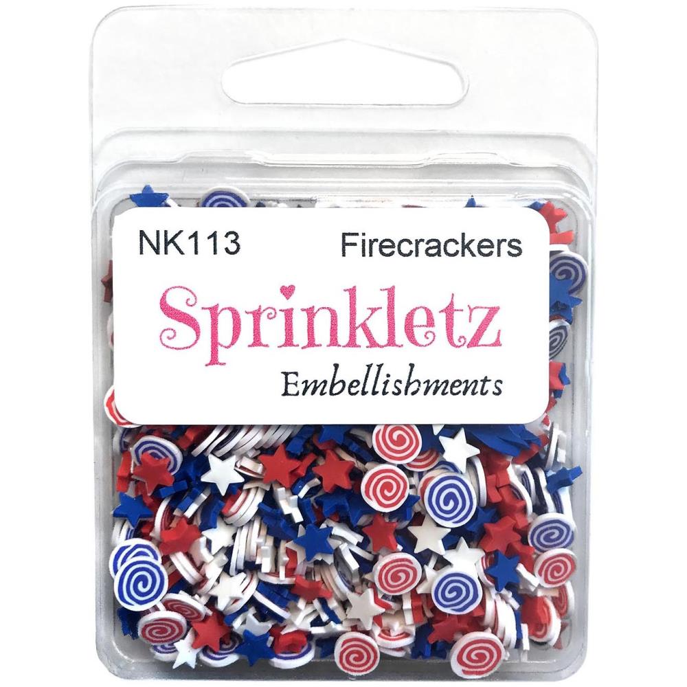 Embellishments: Buttons Galore Sprinkletz Embellishments-Firecrackers-12g