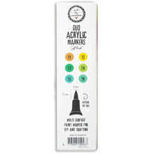 Load image into Gallery viewer, Coloring Tools: Studio Light Art By Marlene-Nr. 28 Greens Duo Acrylic Markers 3/Pkg
